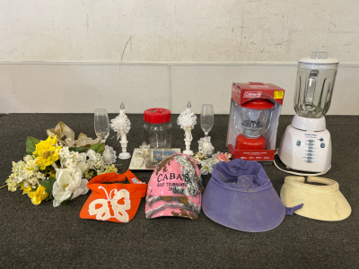 Wedding Stuff, Black&Decker Crush Master Blender, Coleman Red Classic Lantern, Hats, And More