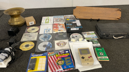 Wii Fit Plus, Wii Active Personal Trainer, 90&rsquo;s Country CD&rsquo;s, HY-Impact Nano Muscle Massager, GameBoy, Spitoon, And More