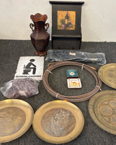 1955-1959 Chevy-GMC Fan Shroud, Basket of Signs, Rope, Flower pot etc