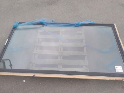 7'5.5" x 3'11.5" Black Framed Window