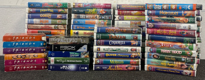 60+ VHS Movies With All The Classics! Hercules, Tarzan, The Little Mermaid, Mary Poppins, Spirit, Chitty Chitty Bang Bang & Much More!