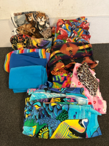 Large Fabric Pieces For Sewing, (2) Beach Towels