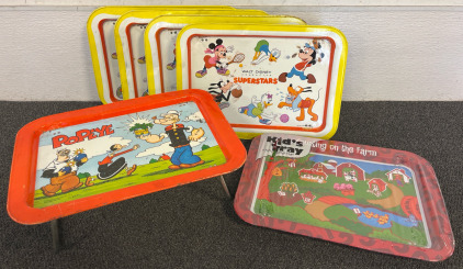 Vintage Disney Folding Dinner Trays
