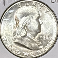 1952-S MS66 GEM Silver Franklin 1/2 $1 - 3