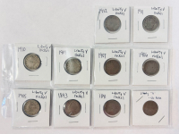 (10) Vintage Liberty Nickels (1891- 1912)