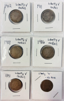 (10) Vintage Liberty Nickels (1891- 1912) - 2