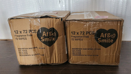 (24) Packages Of 72 AFG Smile Wipes