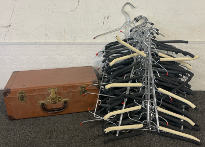 Metal Trunk/Case & Dress Clothing Hangers