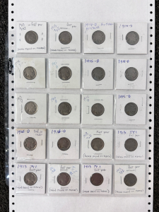 (20) Various Dated Buffalo Nickels