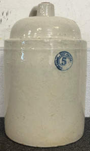 Vintage Stonewear Crock Labeled No. 5