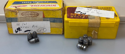 Speer .38 Caliber (.358 Diameter) 158 Grain Lead Round Nose Bullets<br/>(100) 38 Cal Winchester Big Bore Bullet,