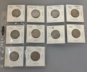 1927-1936 Bufflo Nickle Collection