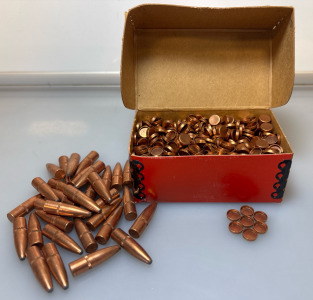 270 Cal 130 GR PSP W/C Bullets And ID Copper End Cap Pipe Fitting Blocking Cap