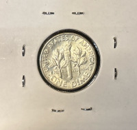 1947-D MS65 GEM Silver Roosevelt Dime - 2