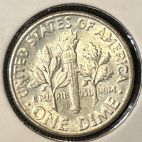1947-D MS65 GEM Silver Roosevelt Dime - 4
