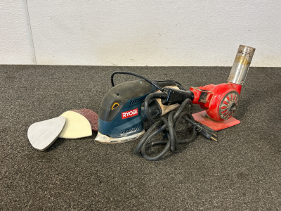 Ryobi Sander and Vintage Heat Gun
