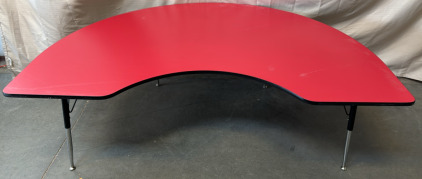 Red Kidney Table / 50&rdquo; L x 72&rdquo; W x 23&rdquo; H