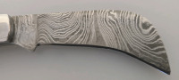 Hand Boline Damascus Folding Pocket Knife By Hunting Hawk Inc With Sheath- New - 2
