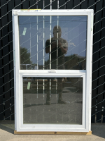 Builders First Source White Standard Frame Vertical Sliding Windows - 3