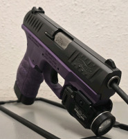Walther CCP 9mm Pistol, Serial WK122599, Purple Grip, TLR-7 Attached - 6