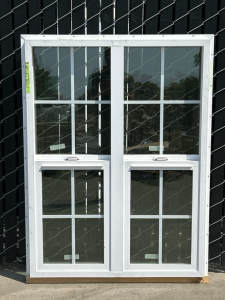 Builders First Source White 4 Pane Vertical Sliding Windows