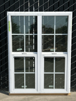 Builders First Source White 4 Pane Vertical Sliding Windows