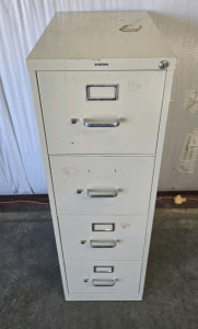4-Drawer Filing Cabinet 15" x 22" x 49"