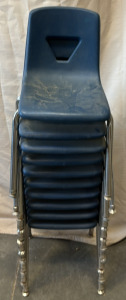 (10) Blue Student&rsquo;s Chairs
