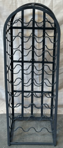 Black Freestanding Wine Rack