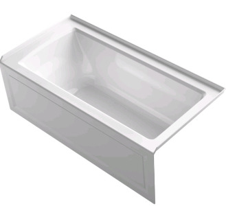 Kohler Archer 60x30 3-Flange Bath Tub