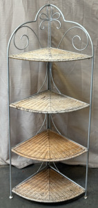 Wicker Shelving Unit