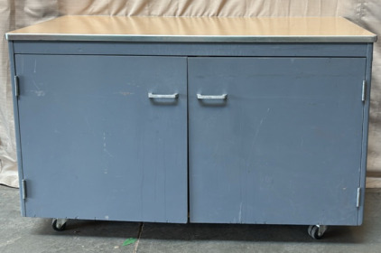 Large Gray Cabinet w/ Wheels