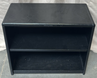 Black Metal Shelving Unit / 13&rdquo; L x 32&rdquo; W x 28&rdquo; H