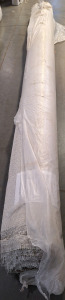 12'5" Long Beige Pattered Carpet