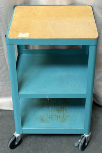 Small Blue Utility Cart