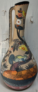 Large Painted Vase