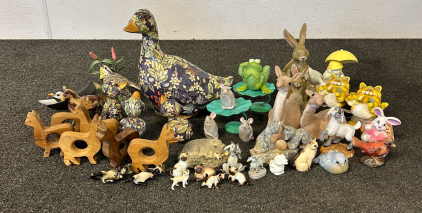 Collectible Figurines: Ducks, Wolves, Mice, Goats, and More