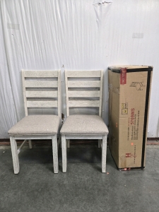 (4) White Dinning Chairs