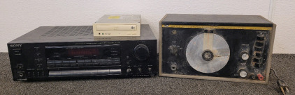 Sony Digital Delayed Dolby Prologic Surround Audio/Video Control Center, B&K Precision Solid State Model E-310B Sine/Square Wave Generator, And CD-ROM drive