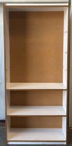 Tall White Shelving Unit / 12&rdquo; L x 36&rdquo; W x 80&rdquo; H