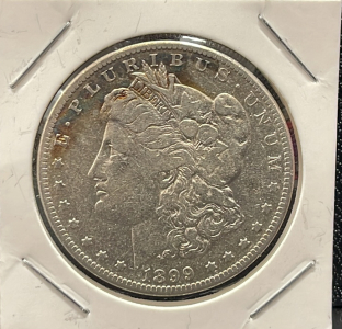 1899 Morgan Silver Dollar, United States Mint, 90% Silver