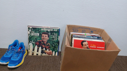 Vinyl Music Albums & Sports Shoes.