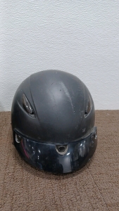 Helmets.