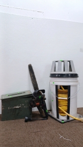Mini Saw/ Ammo Box & Extended Extinction Cord.