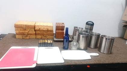 Kitchen knives. Cutting Boards. Steel Tray. Steel Crates & More.