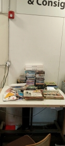 (1) Large Lot of Movies, Books, Vinyl Records, and More