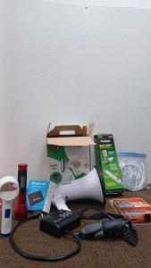 Pyle speaker. PayPal Chip And Swip Reader. Safest Surge Strip. Tactix Drill Bids. Craftsman Flash Light. Dermel 300. & more.