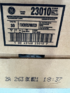 GE fluorescent lamps