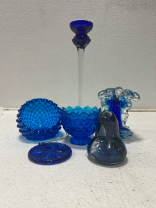 Blue Art Glass Vintage