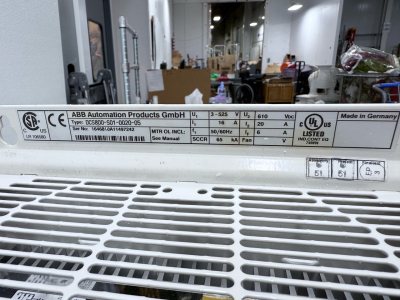 (1) ABB DCS 800 DC Drive, DCS800-S01-0020-05-0